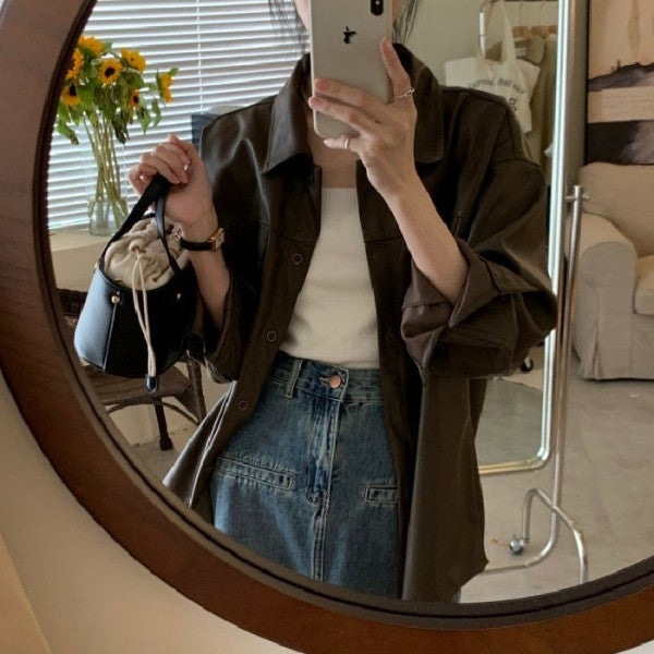 Kvinders yderjakke i moderigtig oversized stil med praktiske lommer Skovae