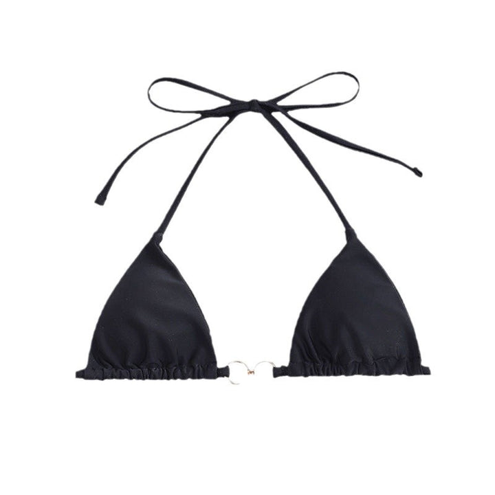 Dame triangel-bikini med kvalitets ringaccent Skovae