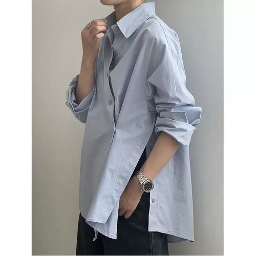 Damer afslappet overshirt-bluse med elegant snit og fine detaljer Stilla