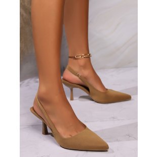 Dame Slingback Højhælede sko med elegant spids design og komfortabel hæl Stilla