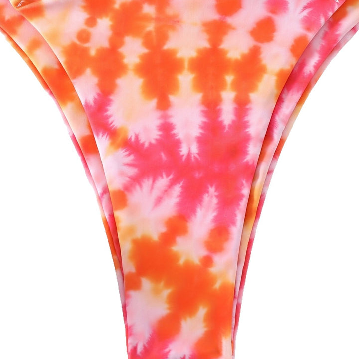 Dame triangel-bikini med moderne bindebånd-design Skovae