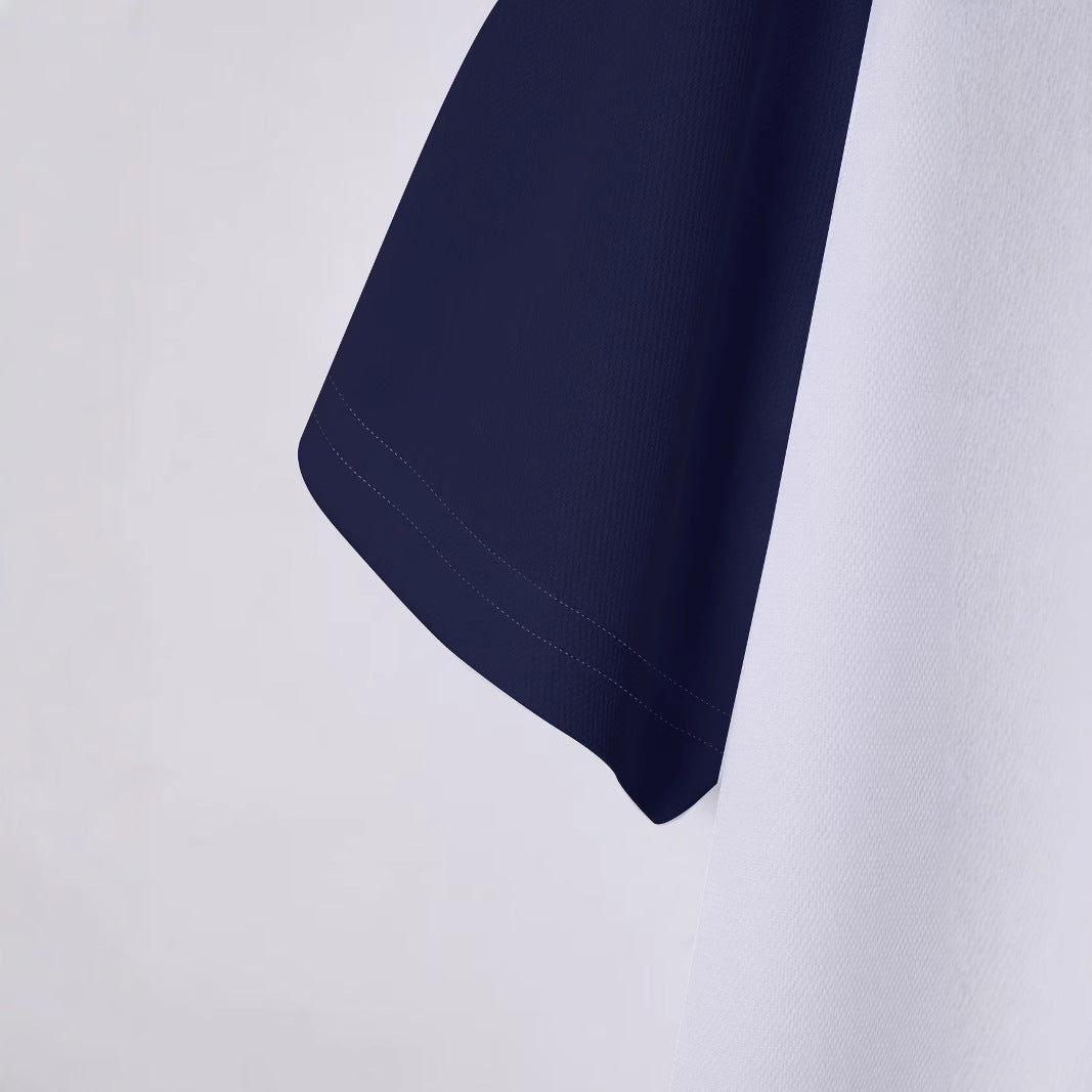 Herrer Poloshirt med moderne striber i to farver og åndbare egenskaber Stilla
