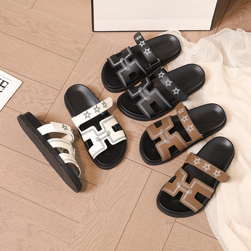 Dame Casual Slides med justerbare remme og moderne design Stilla