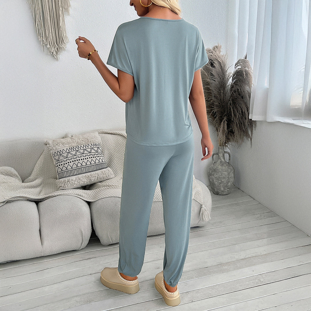 Dame Casual Jumpsuit med lomme og elastisk bånd Stilla