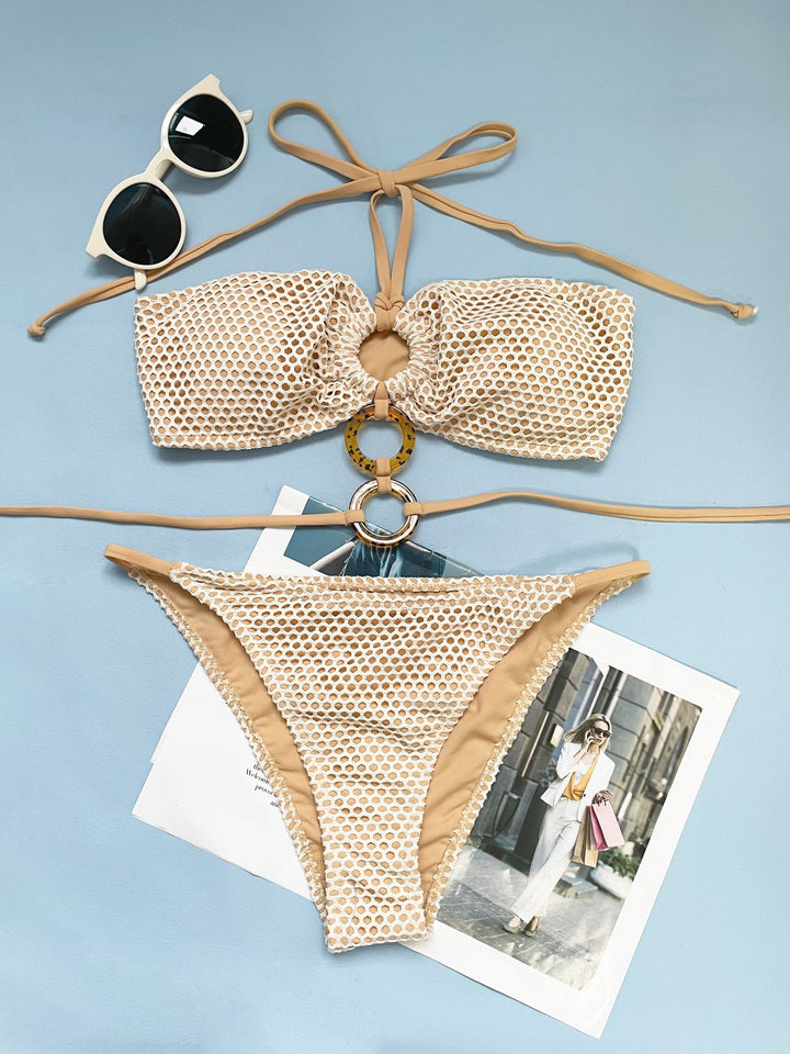Femme Mesh Bindebånd-Bikini-Sæt Stilla