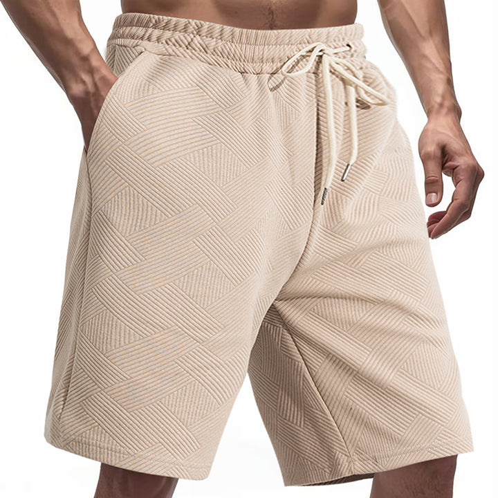 Herrer sporty shorts med struktureret design og elastisk talje Stilla