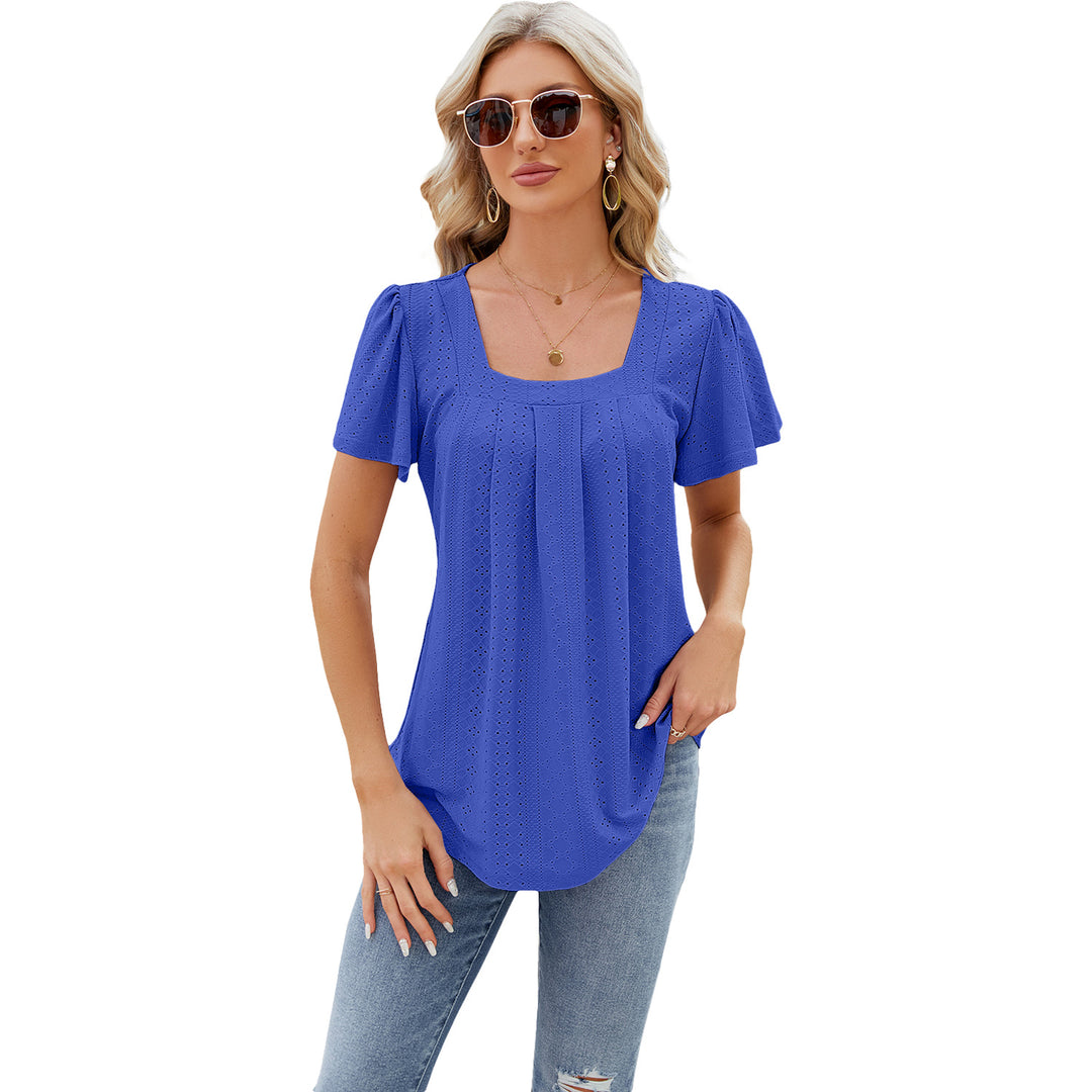 Damebluse med romantisk spidsmønster Stilla