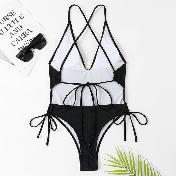 Dame Plunge Back High-Cut Monokini Stilla