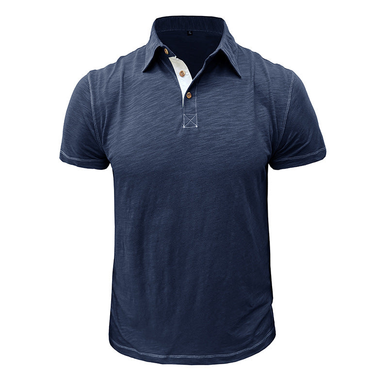 Herre Polo-Shirt med stilfuld knaplukning Stilla