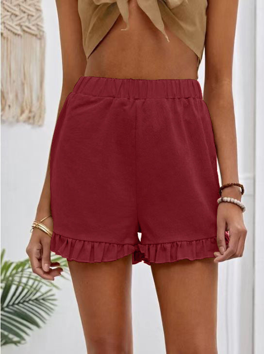 Dame shorts med flæse nederdel til at glide i Stilla