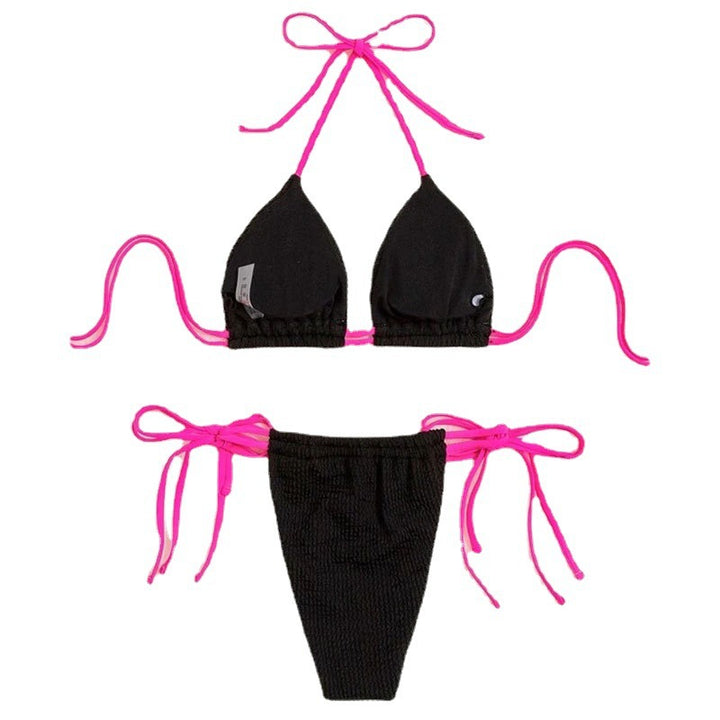 Damer Stylish Triangel-Bikini-Sæt med detalje-kærlig design Skovae