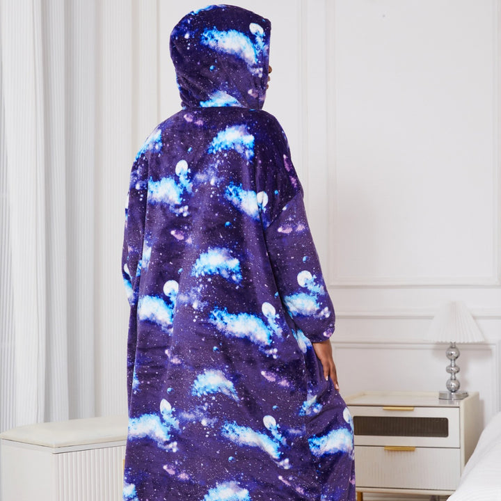Dame Blød Hoodie med galaktisk Design Stilla