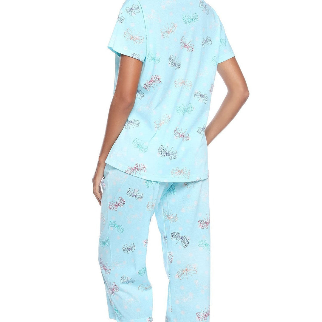 Damer Fun Grafik Pyjamas Sæt Stilla