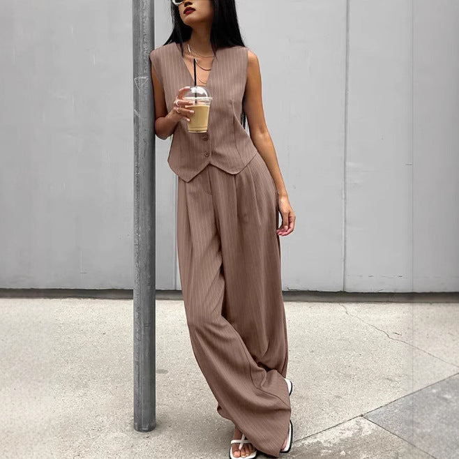 Dame afslappet jumpsuit med elegant blazer Skovae