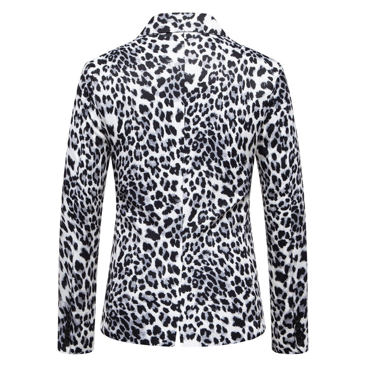 Herrer Statement Leopardmønster Blazer Stilla
