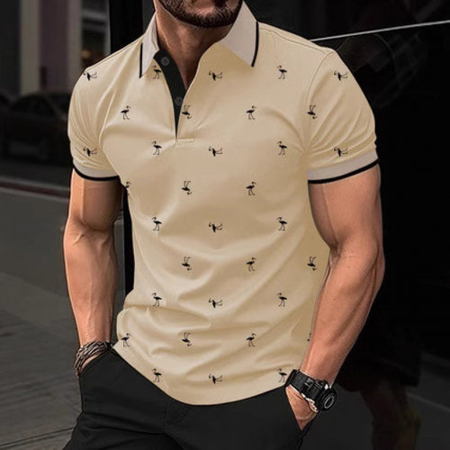Herrer Fritid Trykt Polo-Shirt Stilla