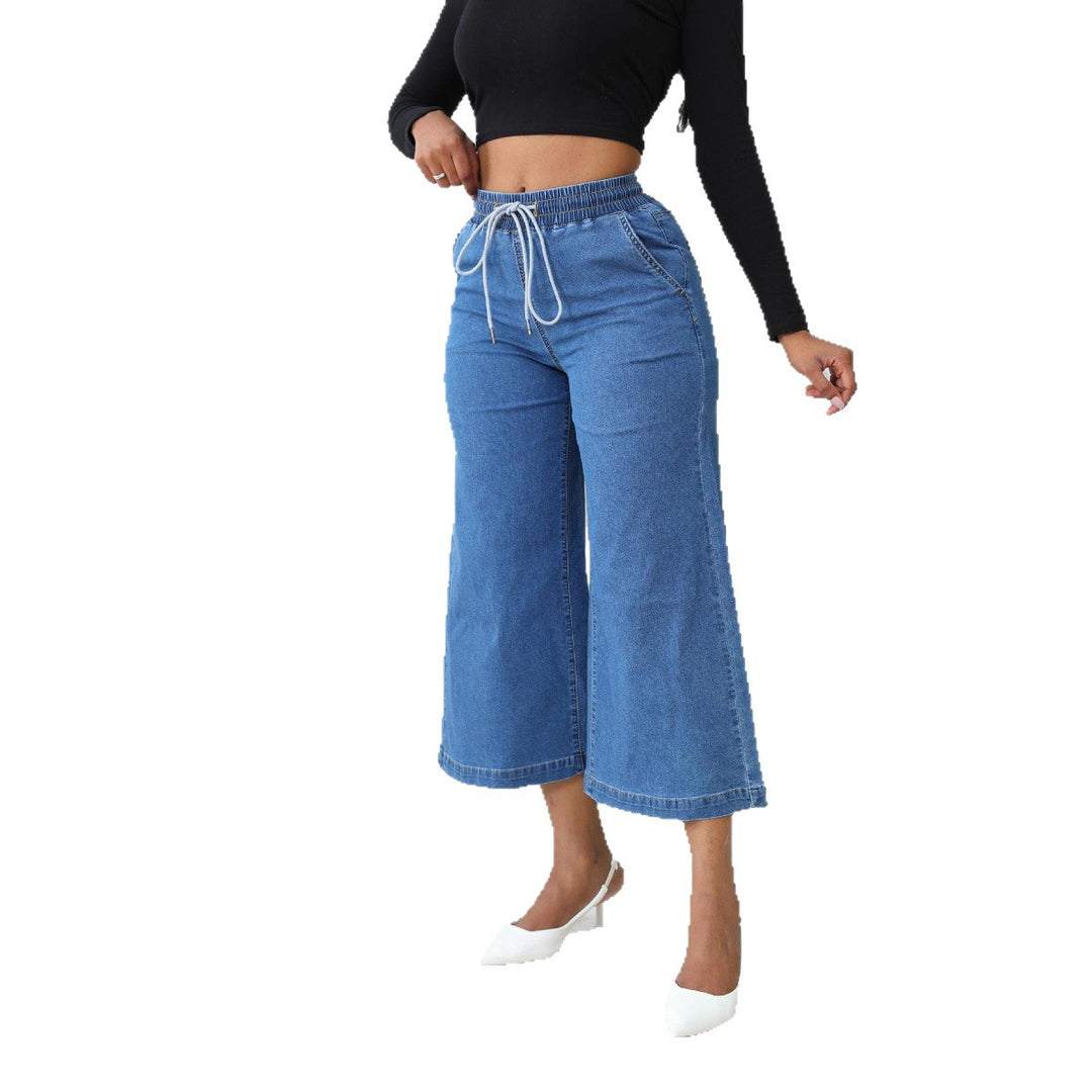 Dame Løst skåret jeans med gummibånd Stilla