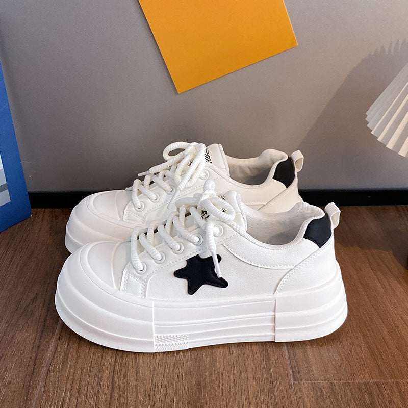 Dame Mode Plateau-Sneakers med stjerne-detalje og skridsikker sål Stilla