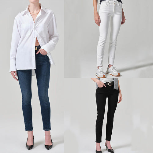 Dame anatomisk skåret Skinny Jeans Stilla
