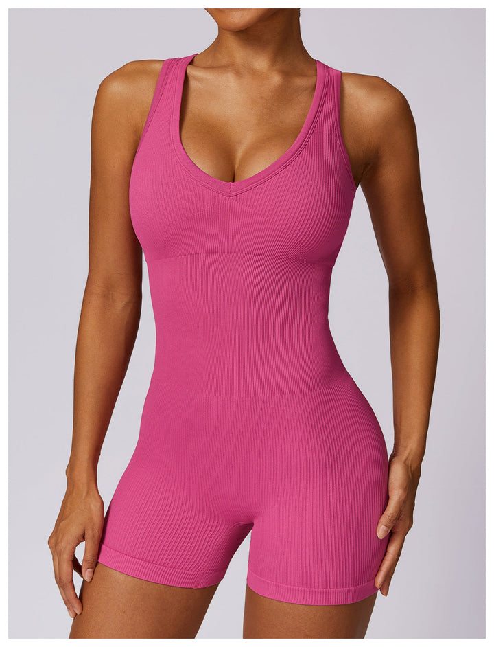 Stilla | Elastic Seamless Tight Yoga Jumpsuit Belly Contracting, Hip Lifting Fitness Jumpsuit Til Kvinder