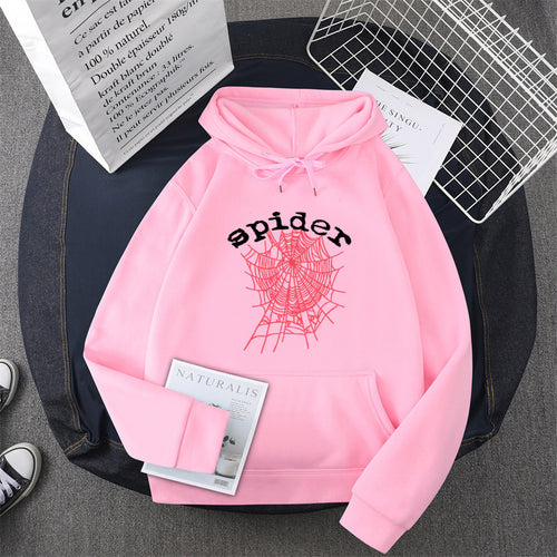 Kvinders hoodie med kreativ edderkoppemotiv Skovae
