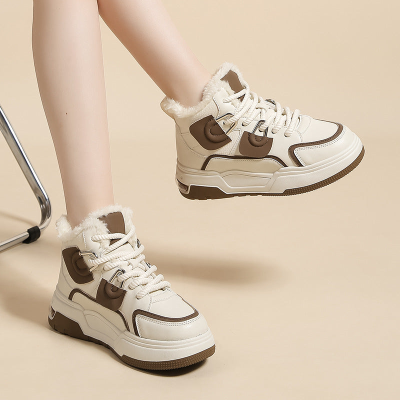 Dame Høje Sneakers med blødt Indlæg og skridsikker Sål Stilla
