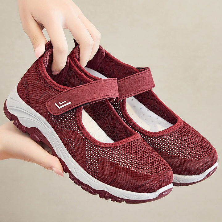 Dame Sportslige Mary Jane Sneakers med åndbart overmateriale Stilla