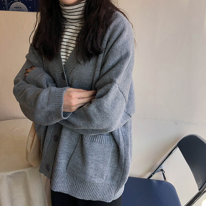 Kvinders komfortable cardigan med en afslappet pasform og drop-skulder Stilla