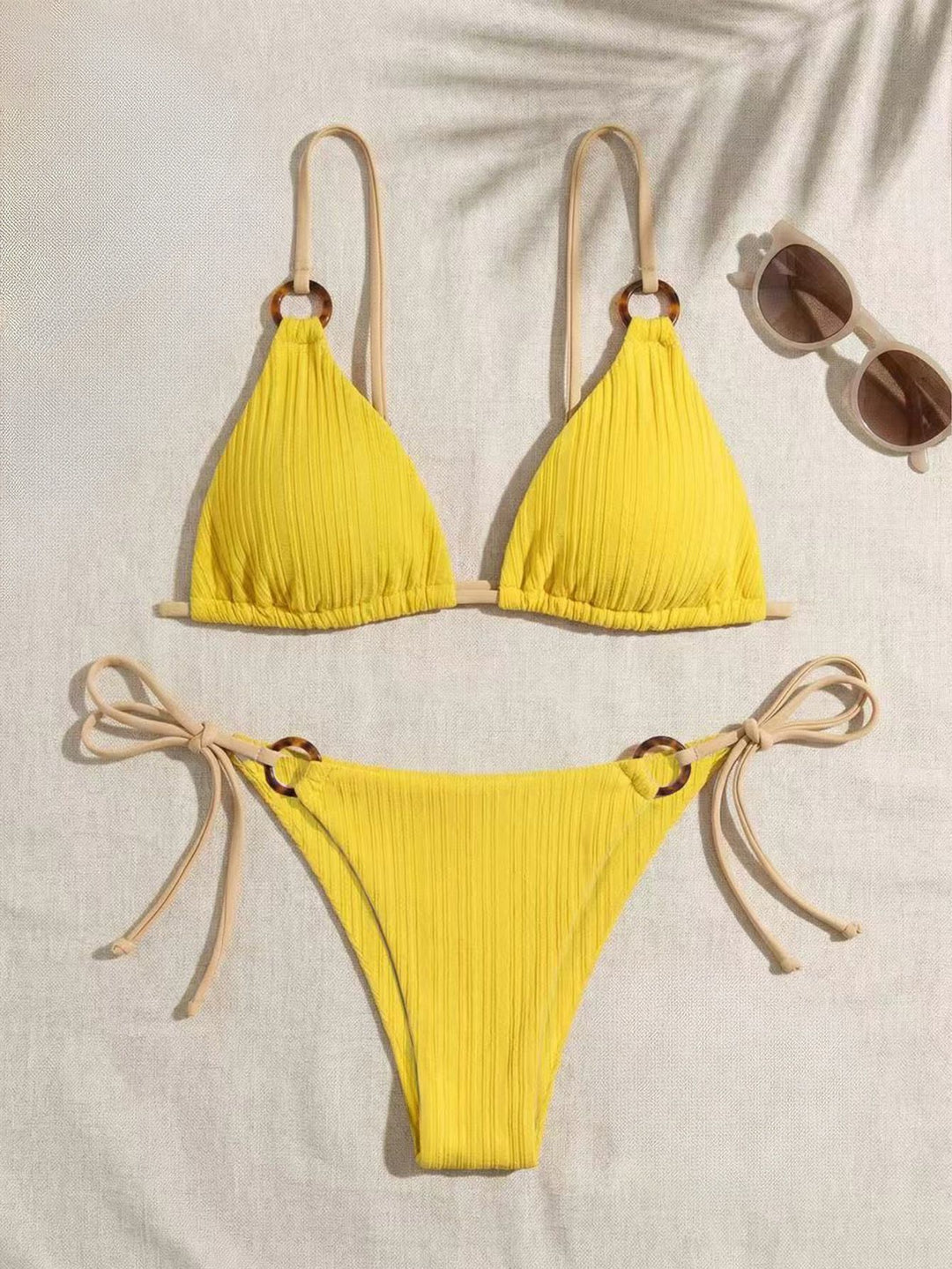 Dame trekantsbikini med justerbare stropper Skovae