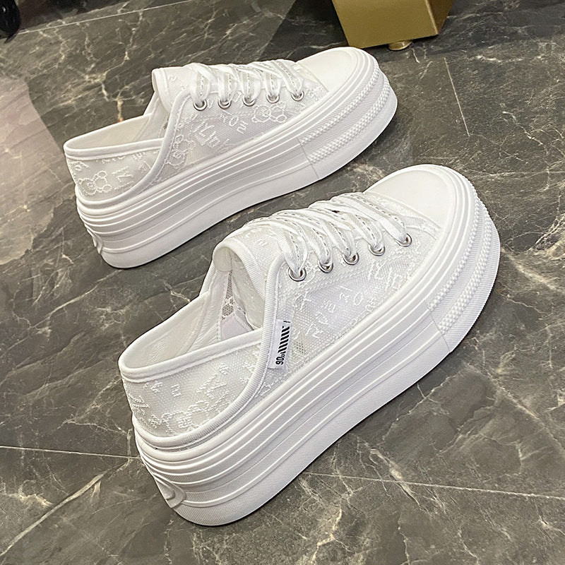 Dame Mode Sneakers med luftig tekstiloverflade og dæmpende sål Stilla
