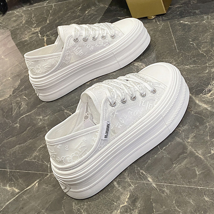 Dame Mode Sneakers med luftig tekstiloverflade og dæmpende sål Stilla