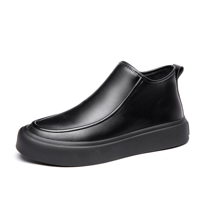 Femme Smart Læder Slip-On Støvler Stilla