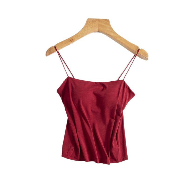 Fru Justerbare Remme Crop Camisole Stilla