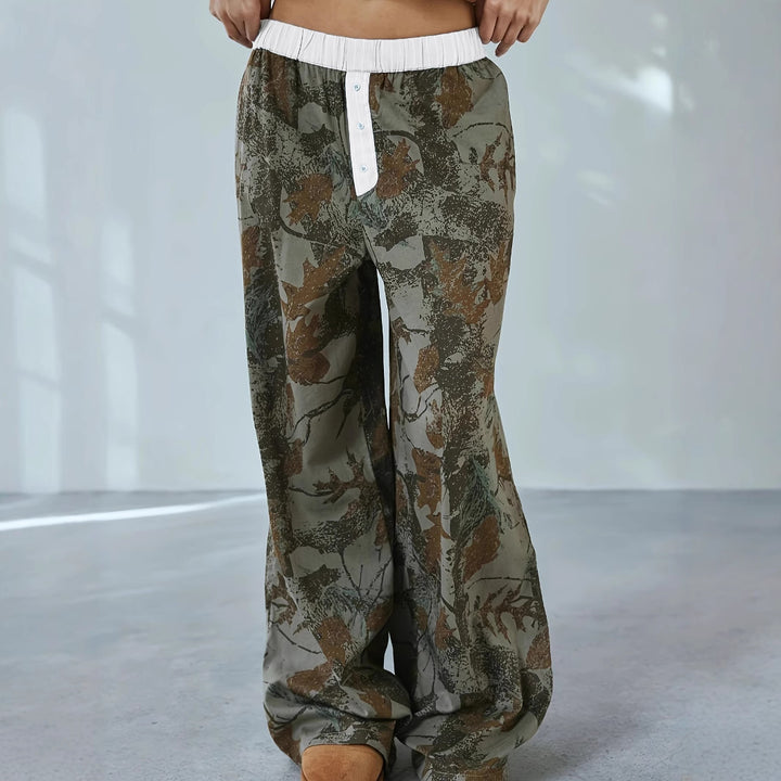Dame Relaxed Fit Camouflage Loungebukser Stilla