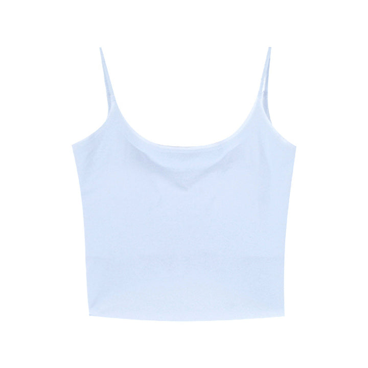 Dame ærmeløs Crop-Top med justerbare spaghetti-stropper og tætsiddende snit Stilla
