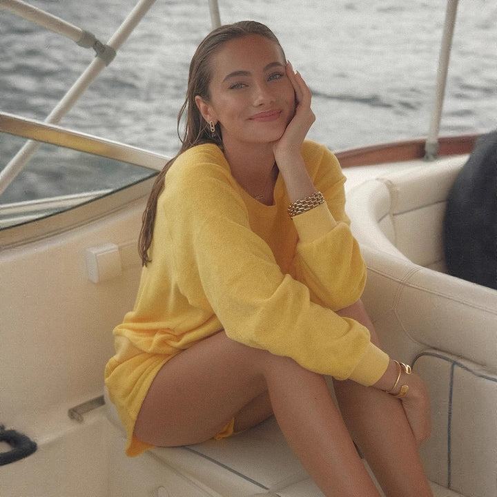 Dame afslappet sweatshirt og shorts sæt Stilla