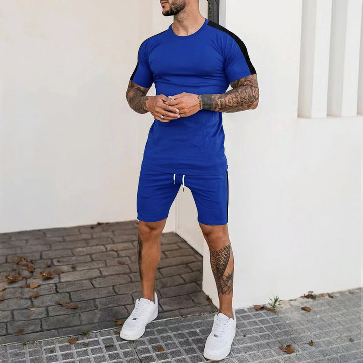 Herrer Sporty Kortærmet T-shirt og Shorts Sæt Stilla
