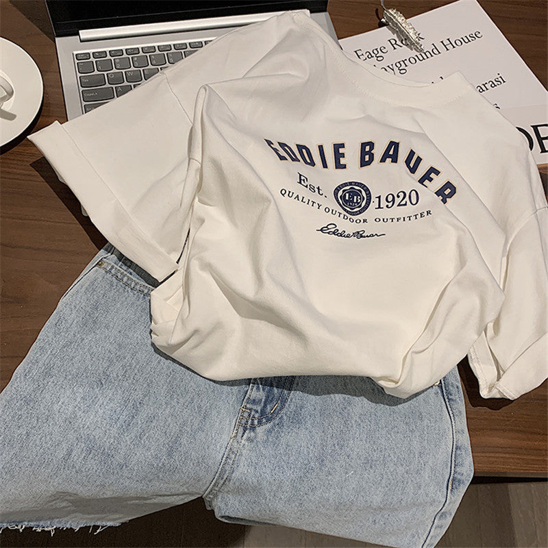 Femme Relaxed Fit Vintage Grafik T-Shirt Stilla