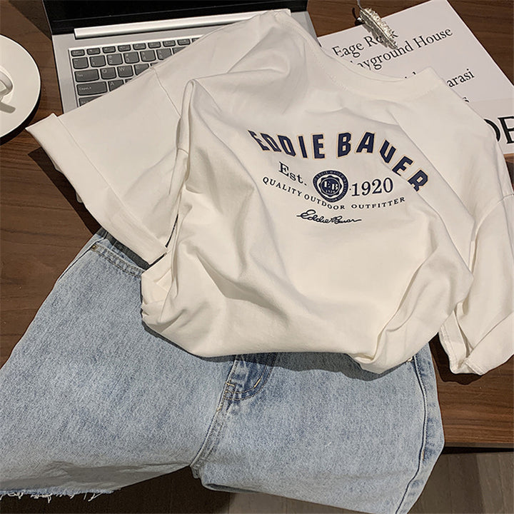 Femme Relaxed Fit Vintage Grafik T-Shirt Stilla