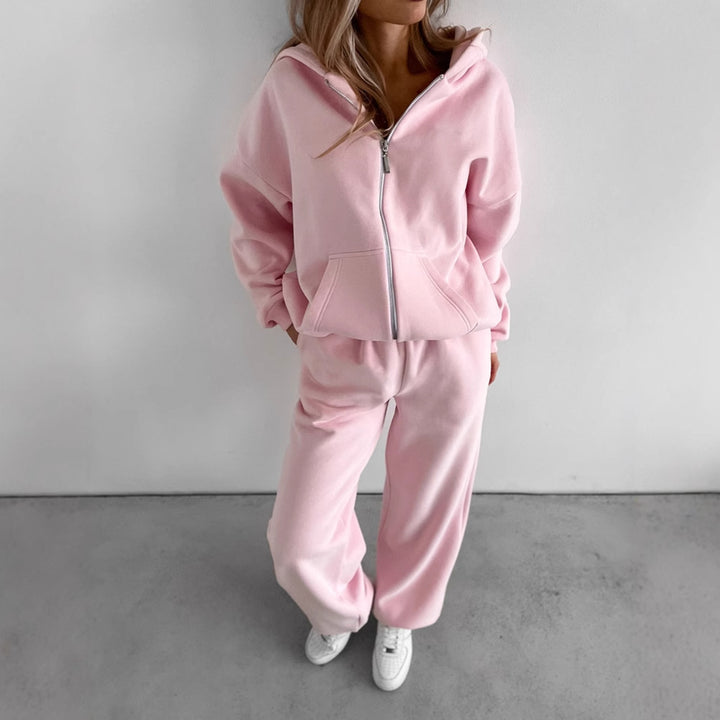 Kvinder casual hoodie og joggingbukser sæt Skovae