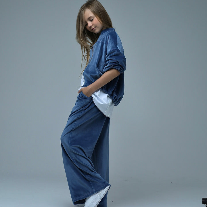 Dame Casual Fleece Jakke med Fulde Lynlås og Afslappet Pasform