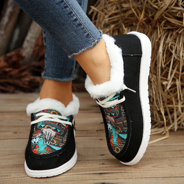 Dame Slip-On Sneakers med alsidigt mønster og hyggeligt indvendigt foder Stilla