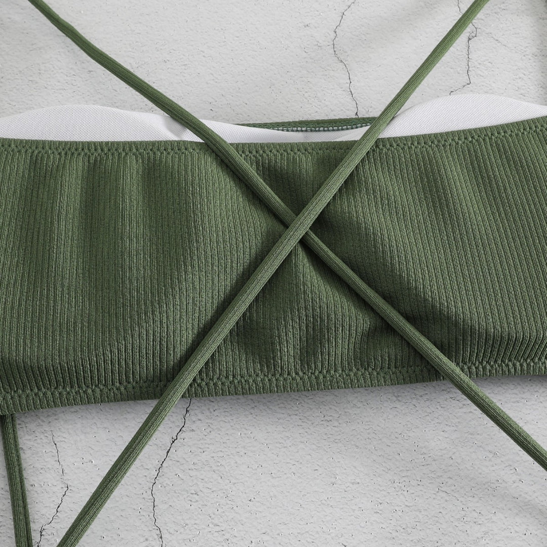 Dame Sporty Højskåret Bikini Skovae
