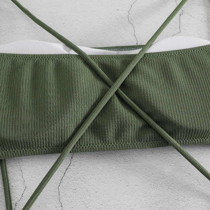 Dame Sporty Højskåret Bikini Skovae