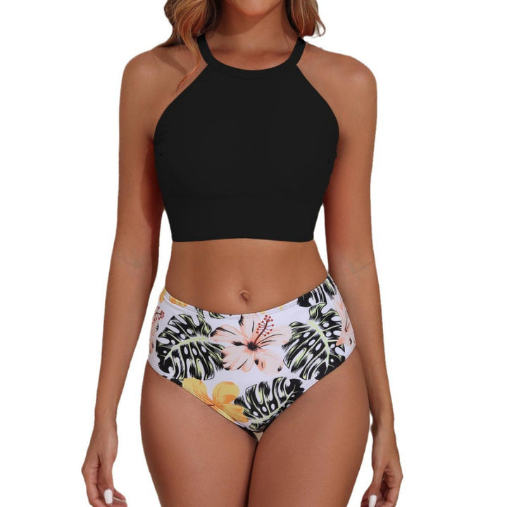 Damer Bikini-sæt med kvalitets crop-top og højt skåret trusser Stilla