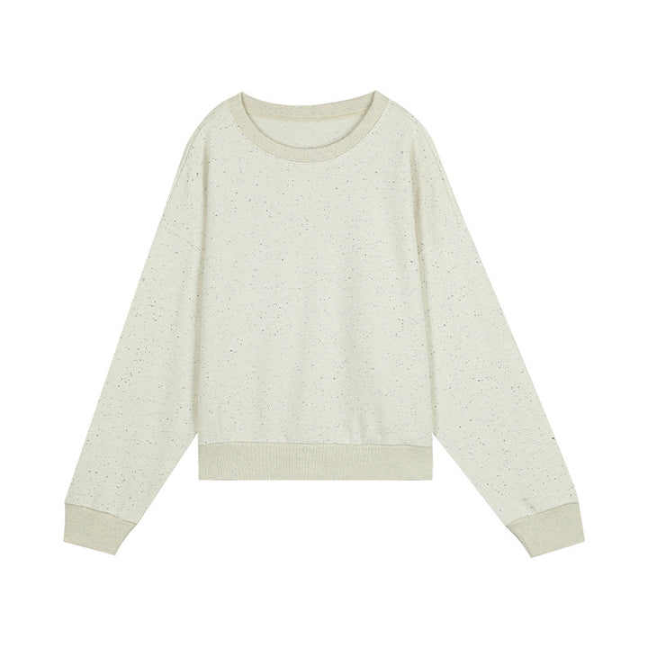 Damer afslappet sweatshirt med fin struktur og blødt indvendigt foer Stilla