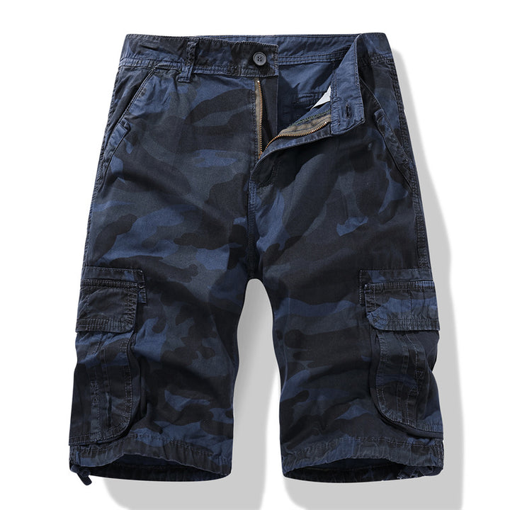 Herrer camouflage cargo-shorts med alsidige lommer og justerbar talje Stilla