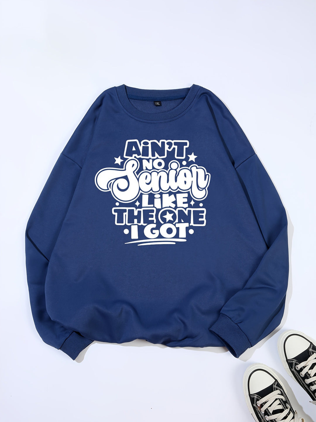 Kvinders sweatshirts med afslappet slogan-design Stilla