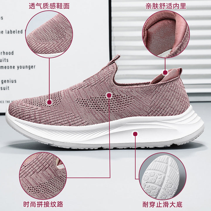 Femme Let Slip-On Sportsneakers med åndbart strikmateriale Stilla