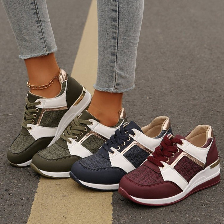 Dame Sportliche Sneakers med åndbar mesh-overflade og dämpende sål Stilla